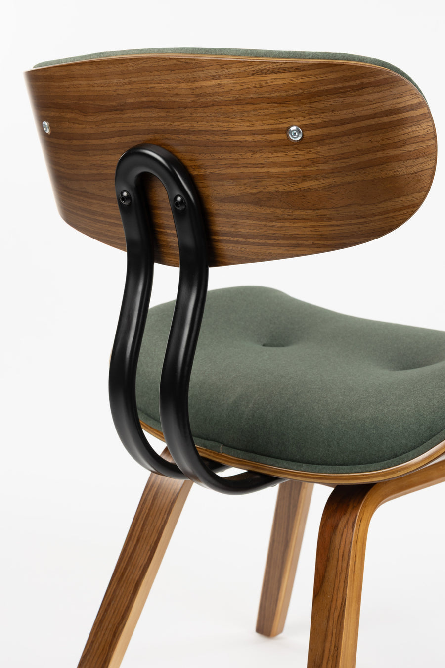 Stoel Blackwood Notenhout Groen