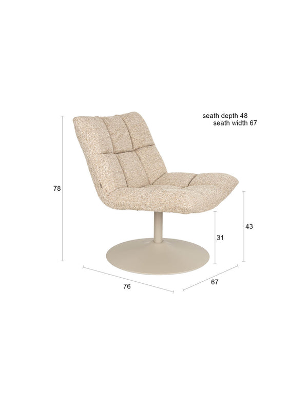 Bar fauteuil beige