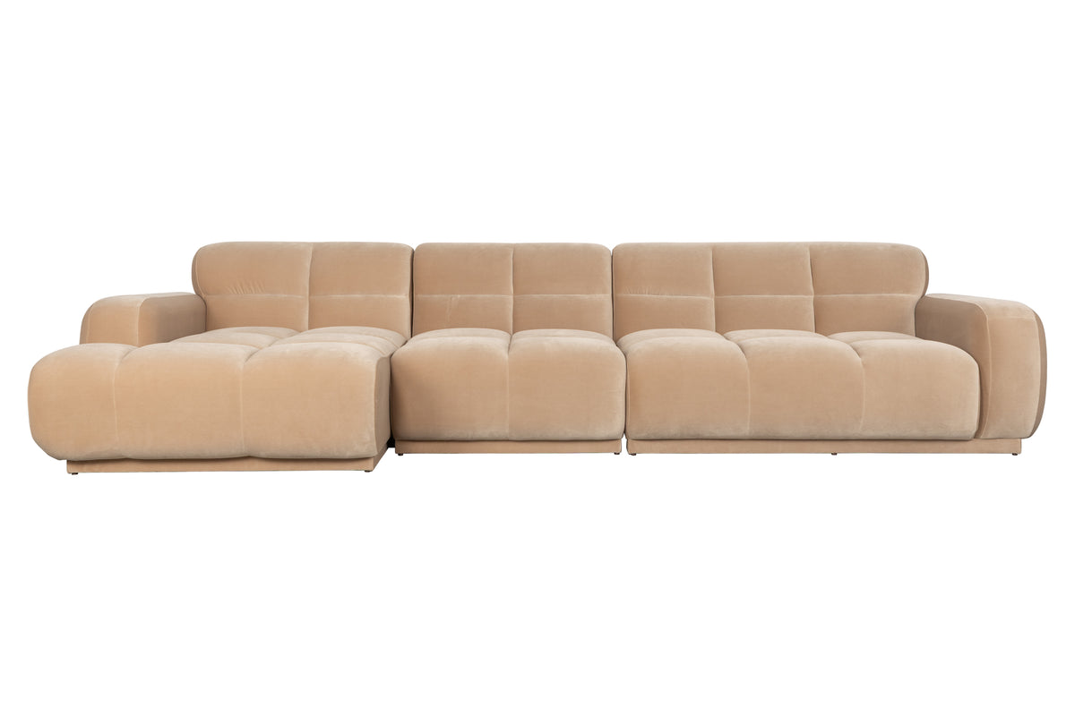 Bank Hazel 6-zits Chaise Longue Links Beige