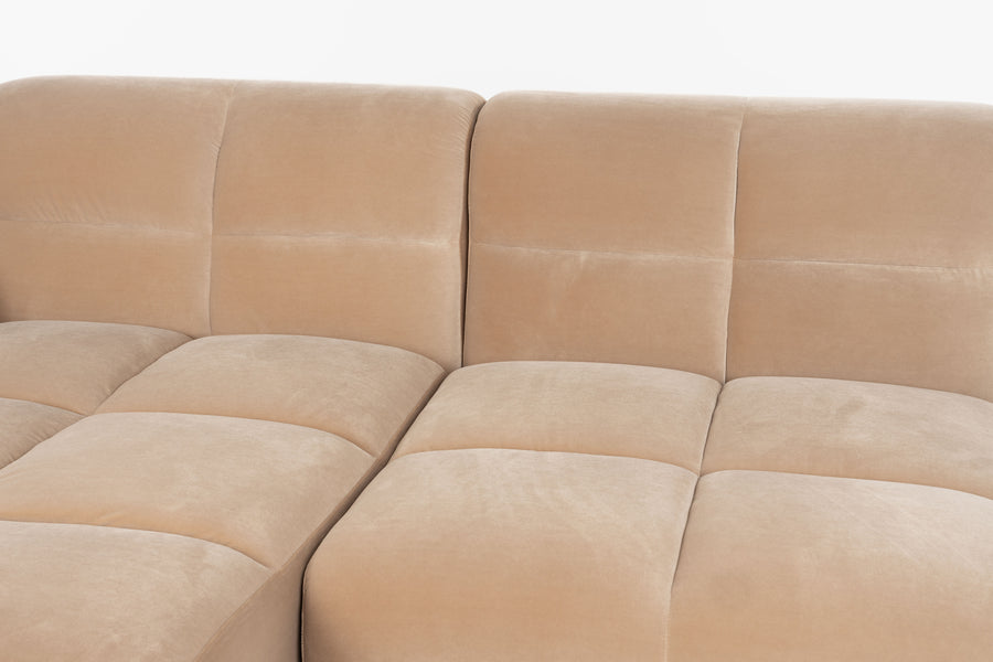 Bank Hazel 6-zits Chaise Longue Links Beige