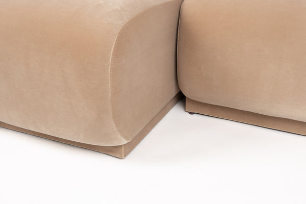 Bank Hazel 6-zits Chaise Longue Links Beige