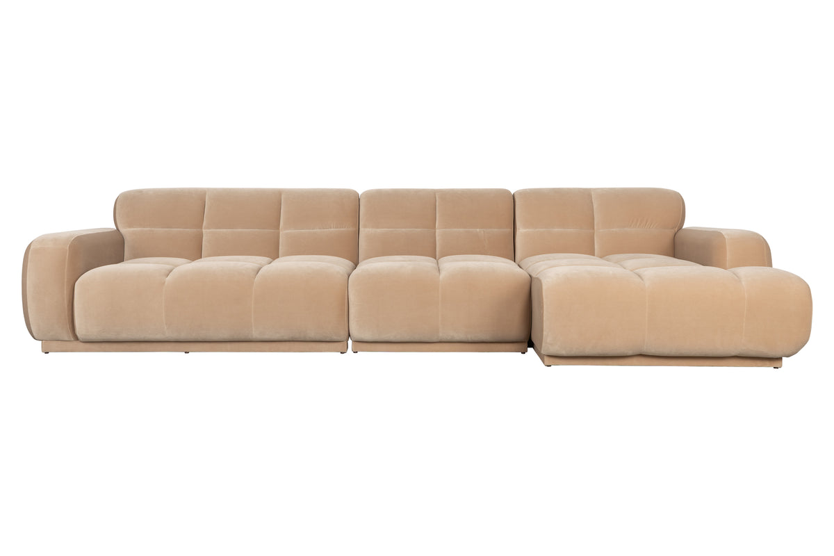 Bank Hazel 6-zits Chaise Longue Rechts Beige