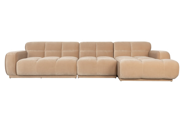 Bank Hazel 6-zits Chaise Longue Rechts Beige