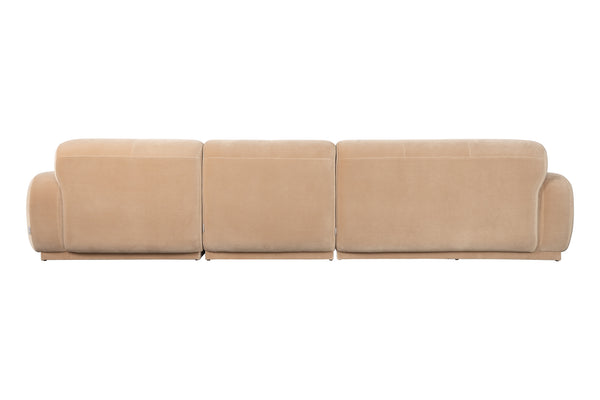 Bank Hazel 6-zits Chaise Longue Rechts Beige