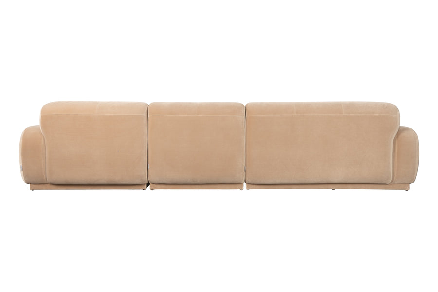 Bank Hazel 6-zits Chaise Longue Rechts Beige