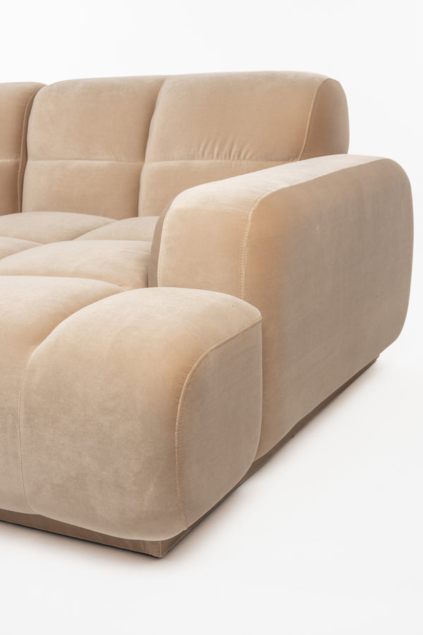 Bank Hazel 6-zits Chaise Longue Rechts Beige
