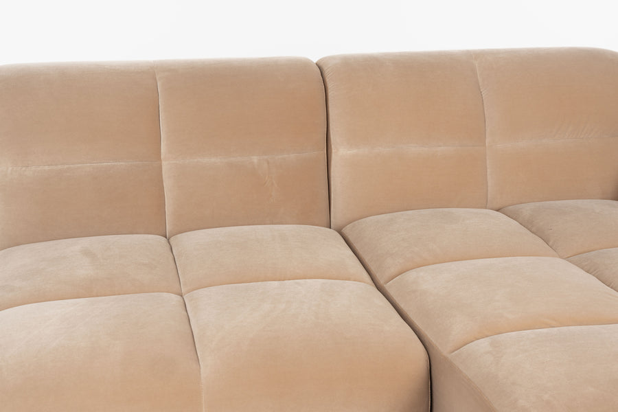 Bank Hazel 6-zits Chaise Longue Rechts Beige
