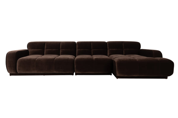 Bank Hazel 6-zits Chaise Longue Rechts Bruin