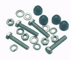 Set bouten+moeren voor pomp bag/rvs