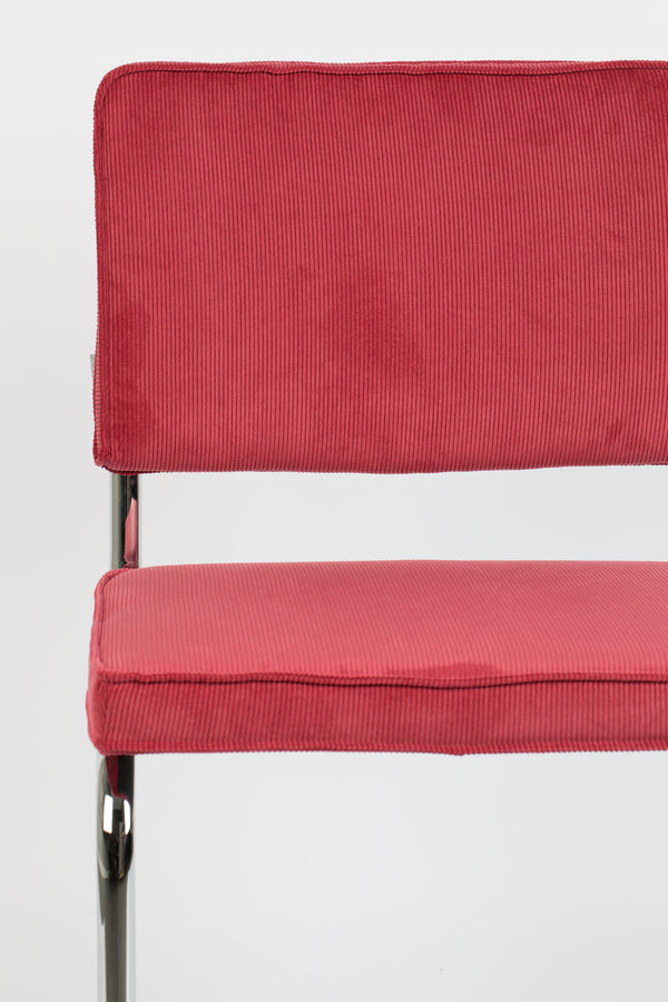 Stoel Ridge Rib Rood 21a (set van 2)
