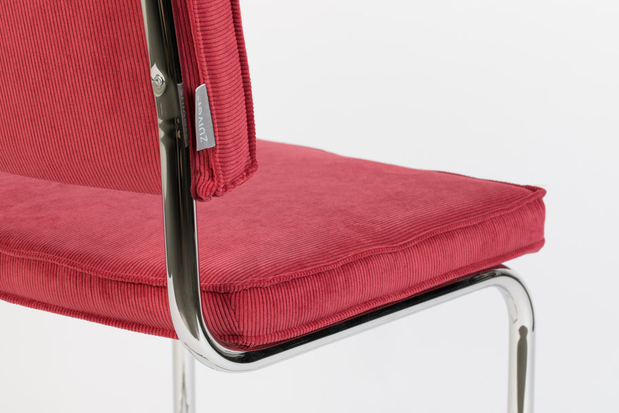 Stoel Ridge Rib Rood 21a (set van 2)