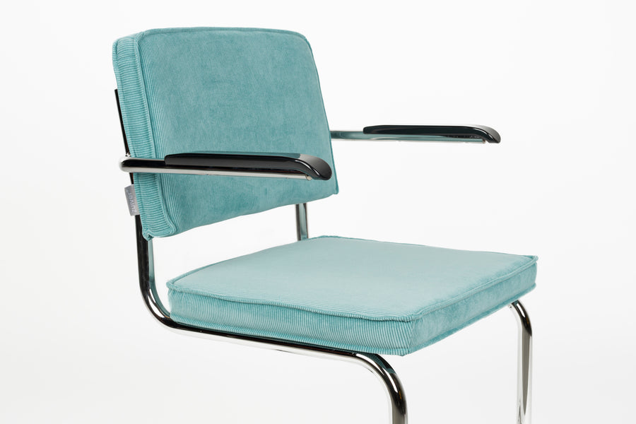 Fauteuil Ridge Rib Blauw 12a (set van 2)