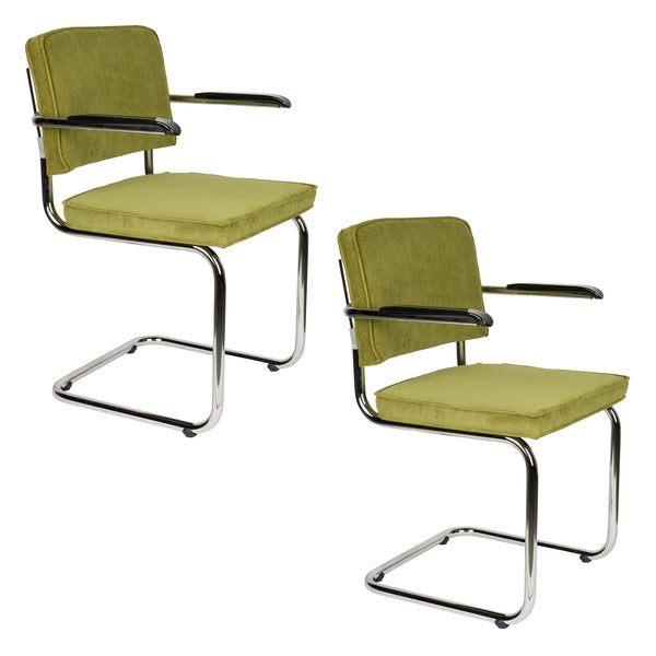 Fauteuil Ridge Rib Groen 25a (set van 2)