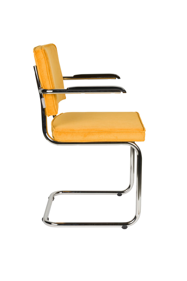 Fauteuil Ridge Rib Geel 24a (set van 2)