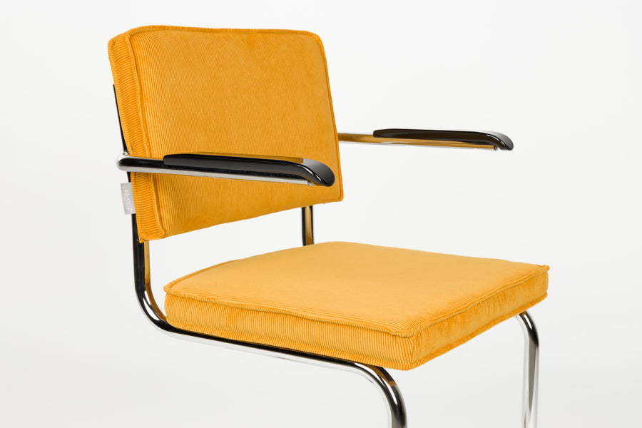 Fauteuil Ridge Rib Geel 24a (set van 2)