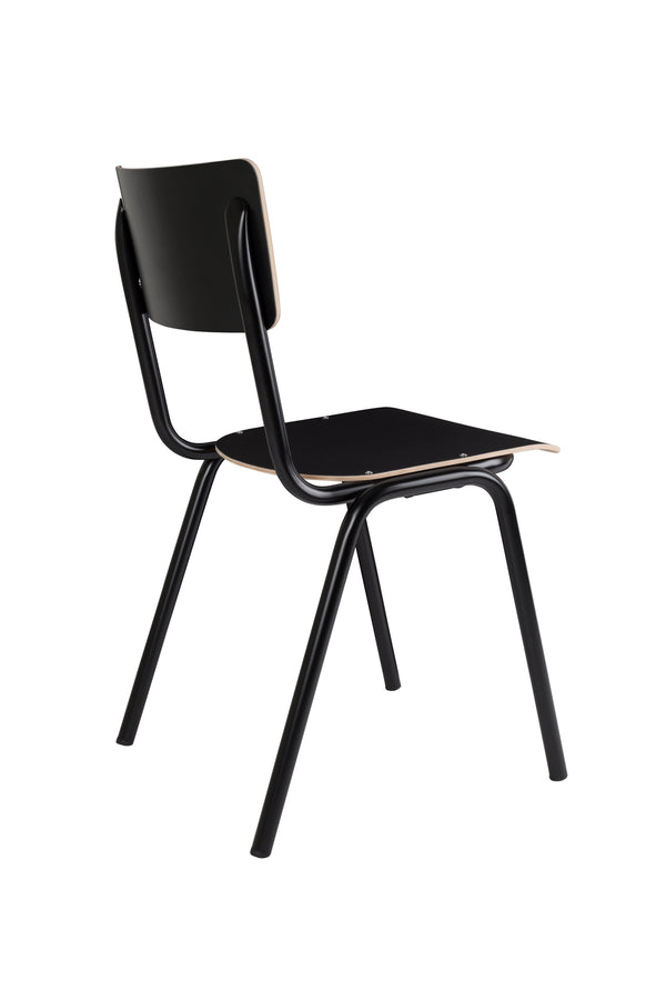 Back to school stoel hpl zwart (set of 4)