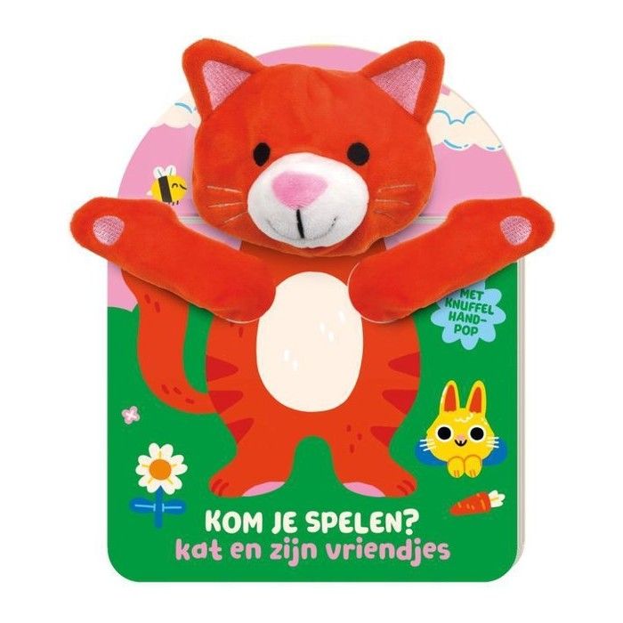 Handpopboek Kat en zijn vriendjes