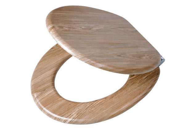 Steigerhoutlook Toiletbril met deksel MDF Eiken