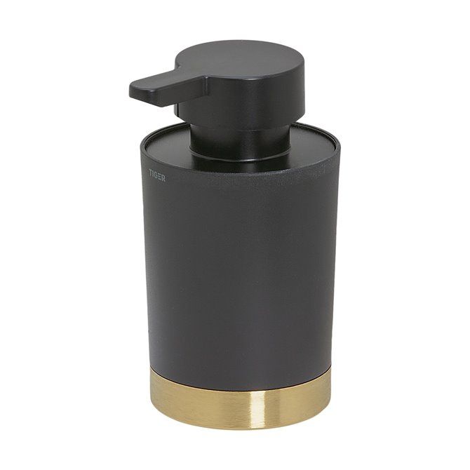 Tune Zeepdispenser 180 ml vrijstaand Messing geborsteld / Zwart