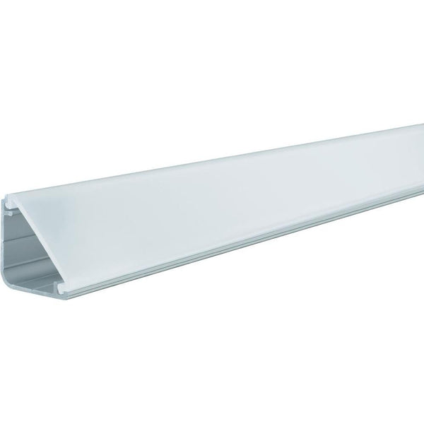 Function delta profil met diffusor 100cm alu geëloxeerd/satijn alu/kunststof
