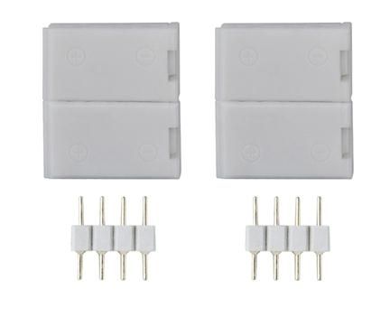 Function yourled eco clip-to-clip connector per twee verpakt wit kunststof