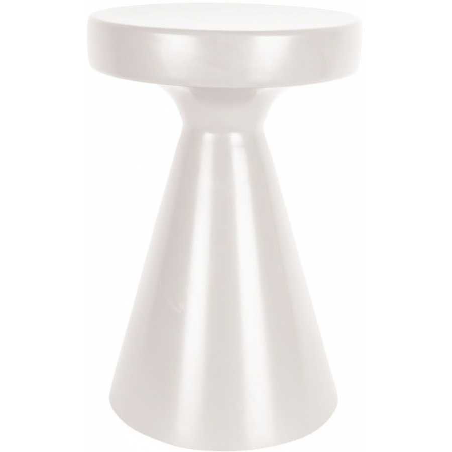 Side table Solid iron ivory