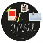 Magneetsticker rond zwart