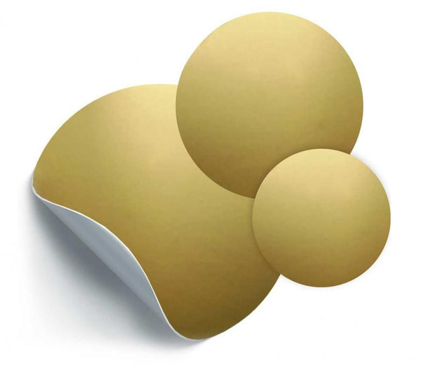 Magnetic sticker - 3 circles / gold