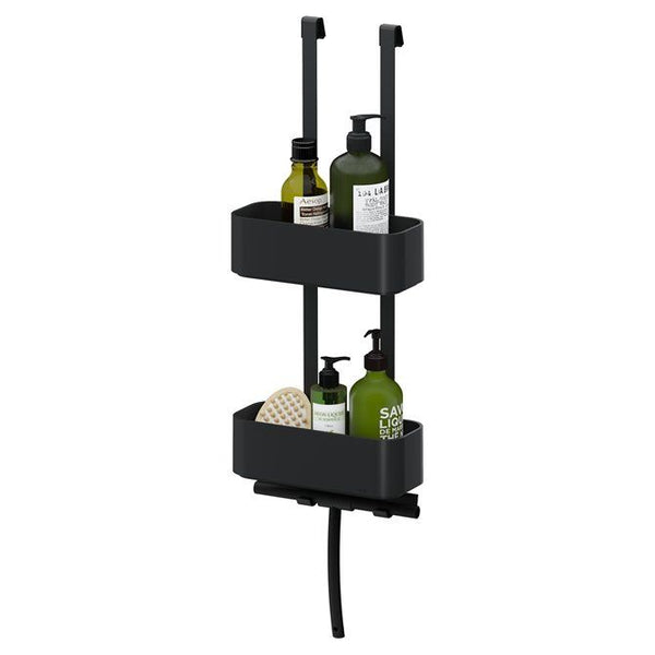 2-Store Ophangbaar doucherek 25 cm Zwart