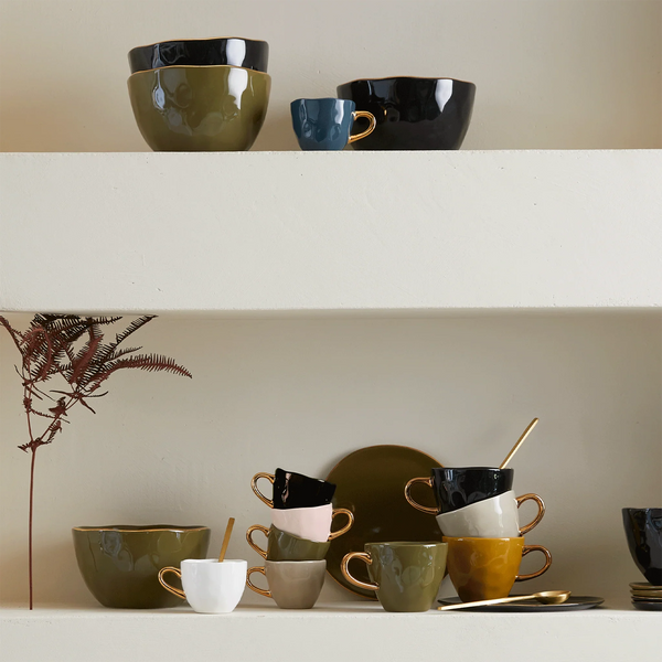 Good Morning cup Espresso Ø6 cm - Blue Green (2 stuks)