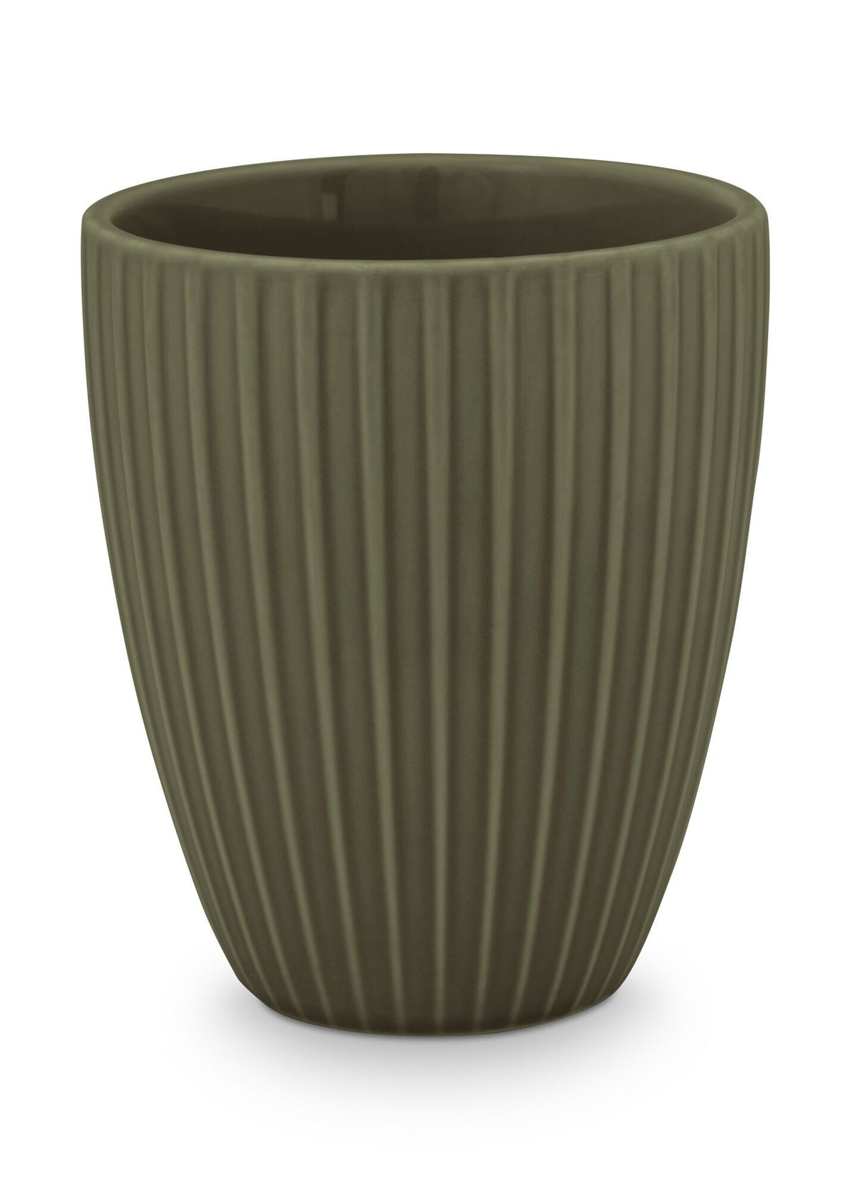 XL Mug without Ear Relievo Dark Green 400ml