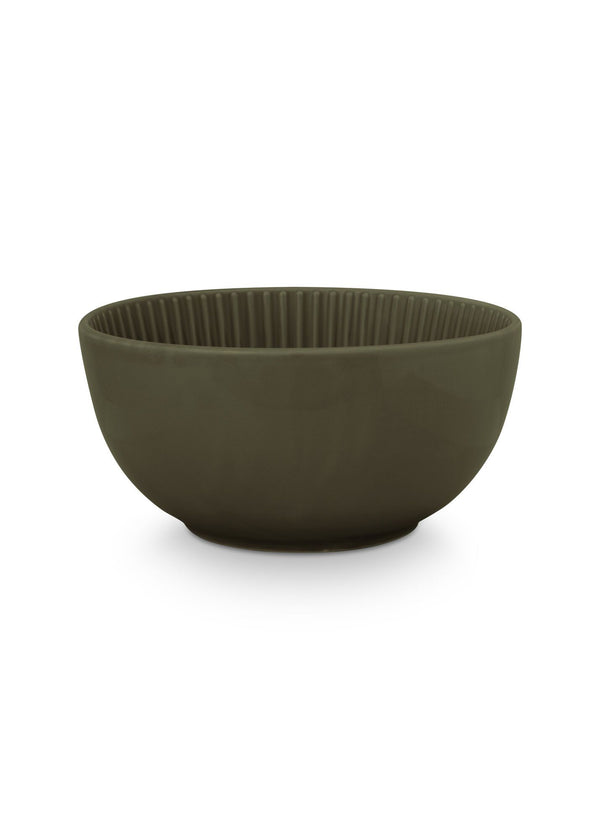 Bowl Relievo Dark Green 20.5cm