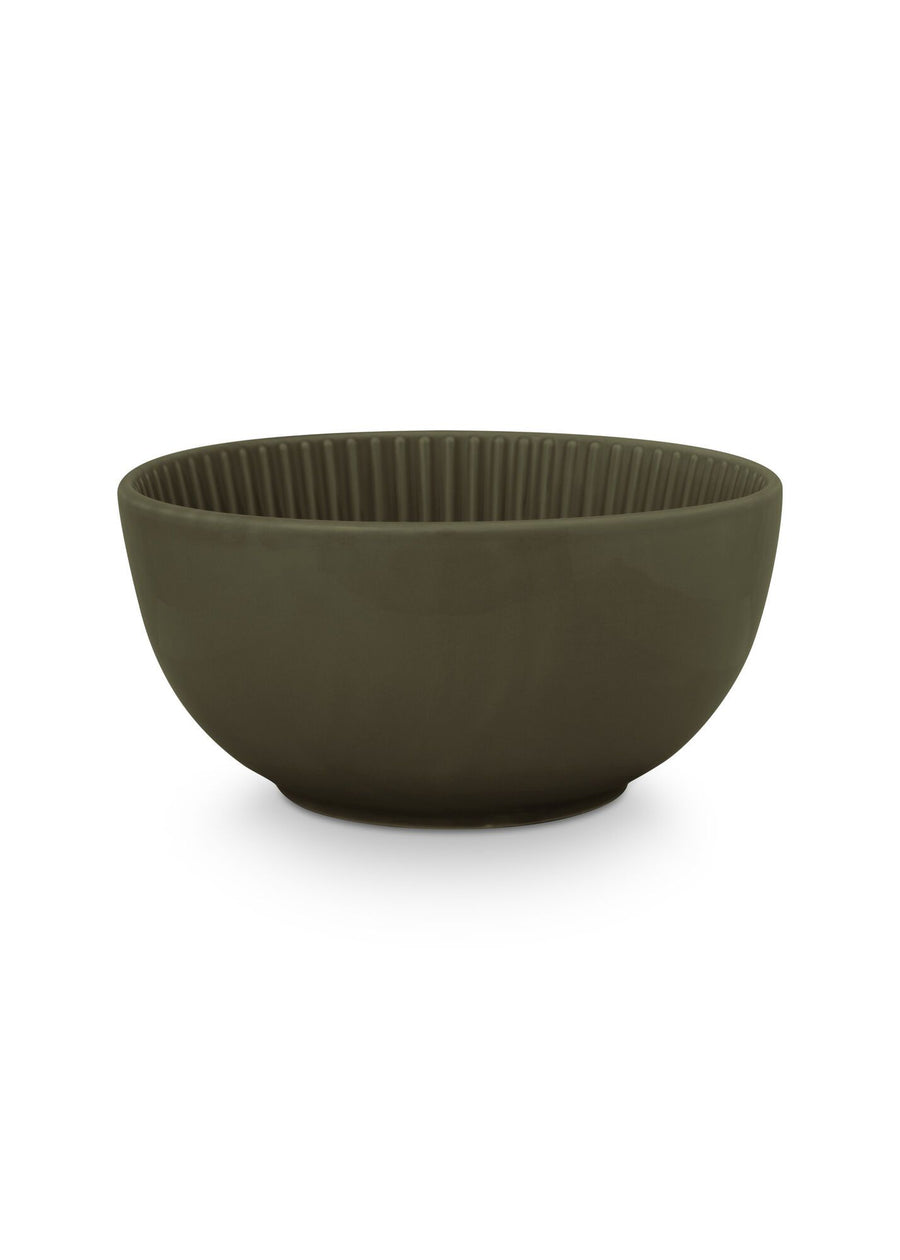 Bowl Relievo Dark Green 20.5cm