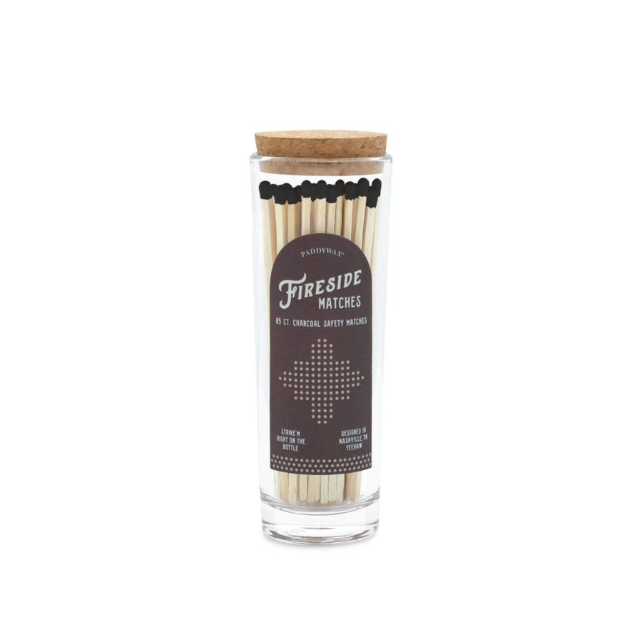 85 Fireside Tall Safety Matches - Charcoal