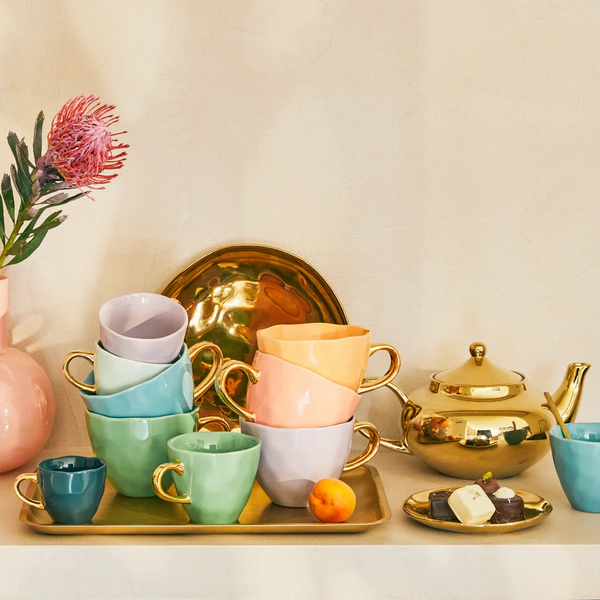 Good Morning cup Coffee Ø8 cm - Lila (2 stuks)