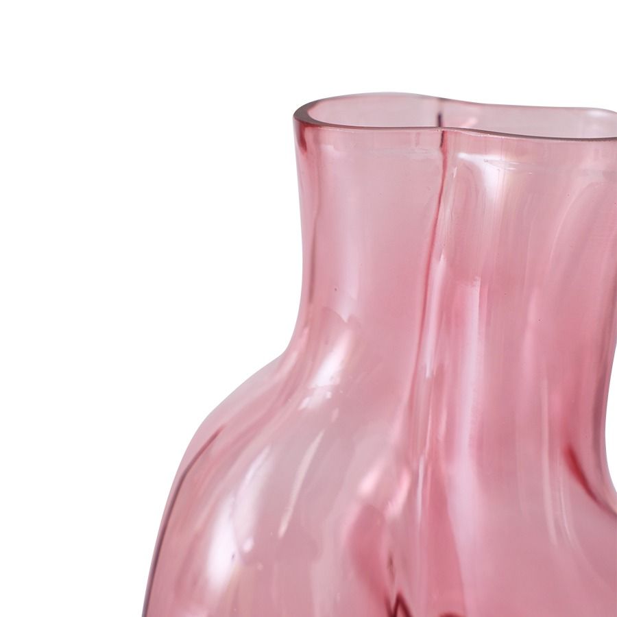 Gleam glass vase, rose