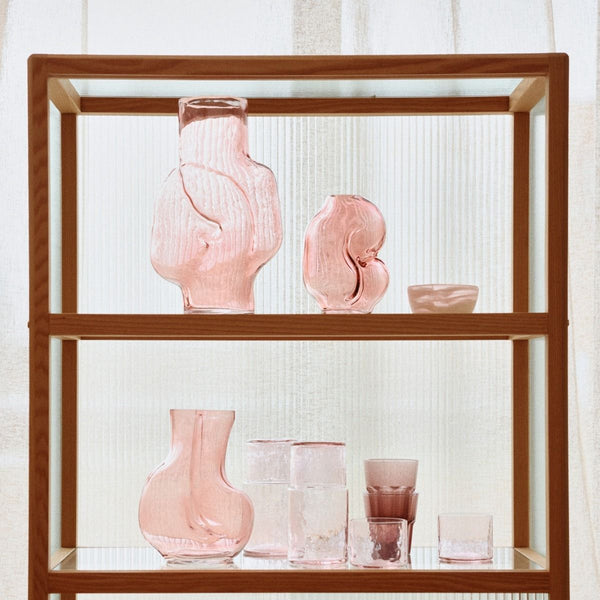 Gleam glass vase, rose