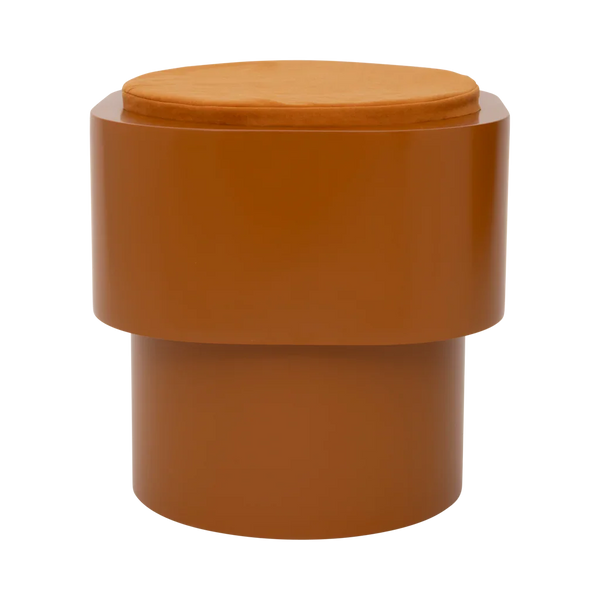 Bijzettafel tabouret, leem