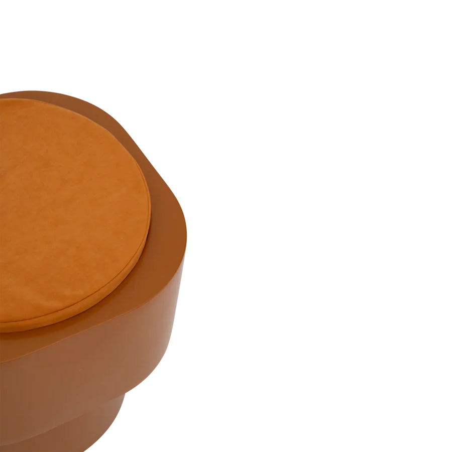 Bijzettafel tabouret, leem