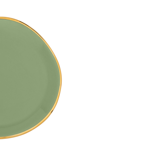 Good morning klein bord matcha, ø9 cm (set van 4)
