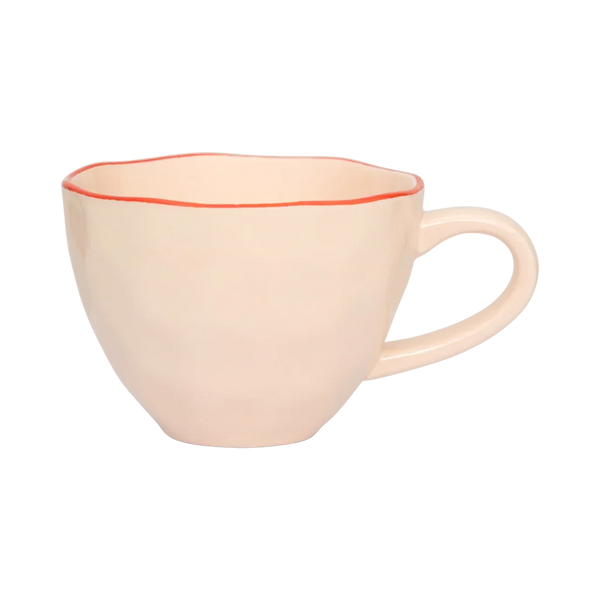 Good Morning Cup Cappuccino/Tea sculpted Old pink (2 stuks)