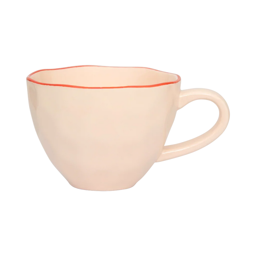 Good Morning Cup Cappuccino/Tea sculpted Old pink (2 stuks)