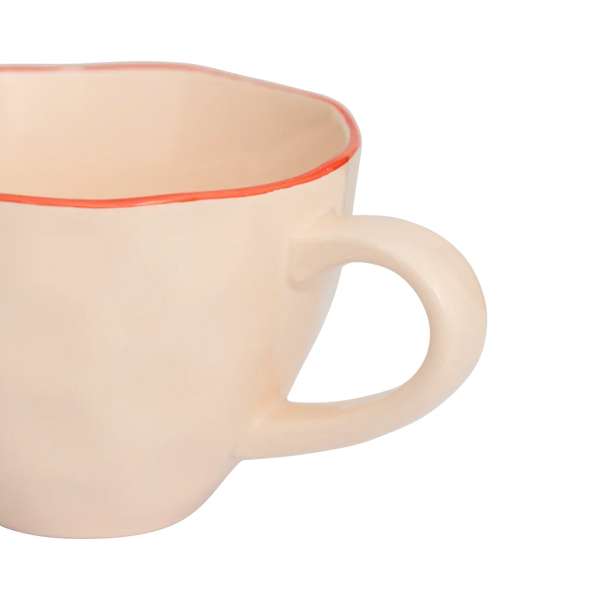 Good Morning Cup Cappuccino/Tea sculpted Old pink (2 stuks)