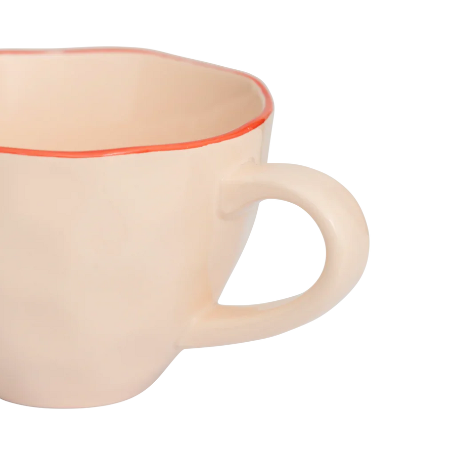 Good Morning Cup Cappuccino/Tea sculpted Old pink (2 stuks)