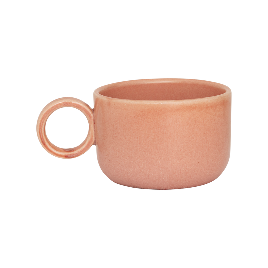 Mok dana, rookroze (set van 4)