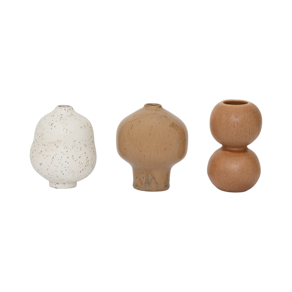 Mini vazen suzu, set van 3