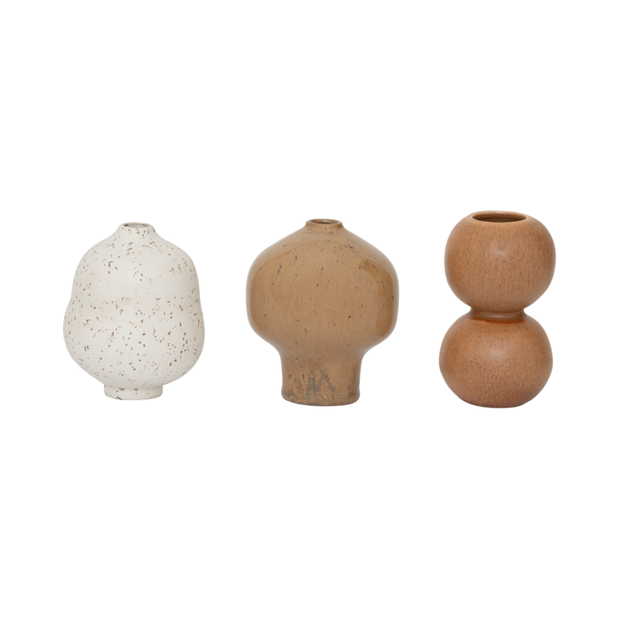 Mini vazen suzu, set van 3