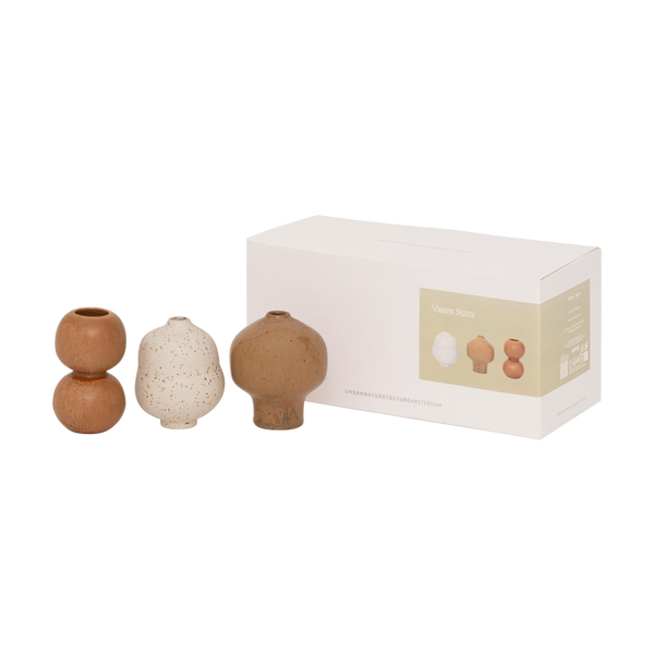 Mini vazen suzu, set van 3