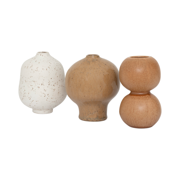 Mini vazen suzu, set van 3