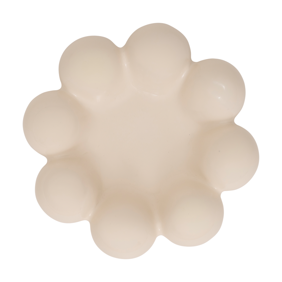 Decoratieve schaal sisko, gebroken wit